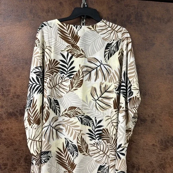 Brandi's Dress Out Loud House Dress Hawaiian Lounge Dress Large Flutter Sleeve - Picture 6 of 10